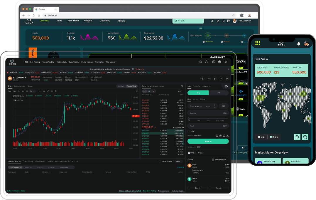 Excentral ExDex — AI Trading Platform